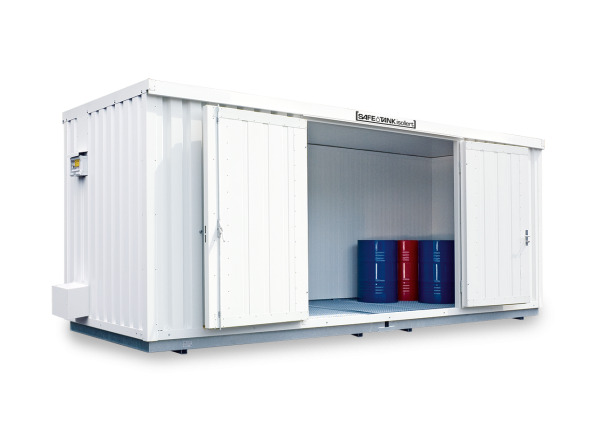 Gefahrstoffcontainer SRC-S 6.1TB verzinkt und beschichtet, mit 2-flügeliger Tür
