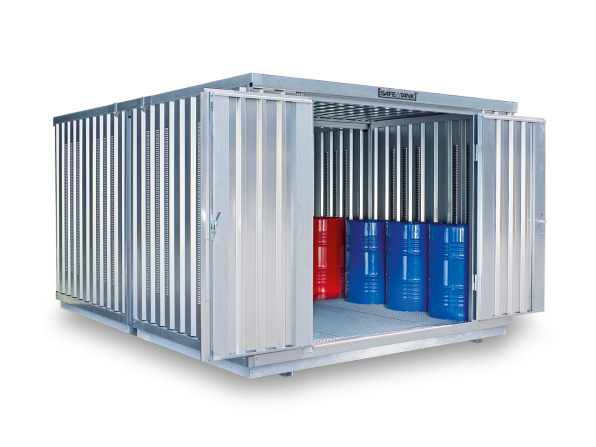 Gefahrstoffcontainer SRC-S 3.2W verzinkt, mit 2-flügeliger Tür