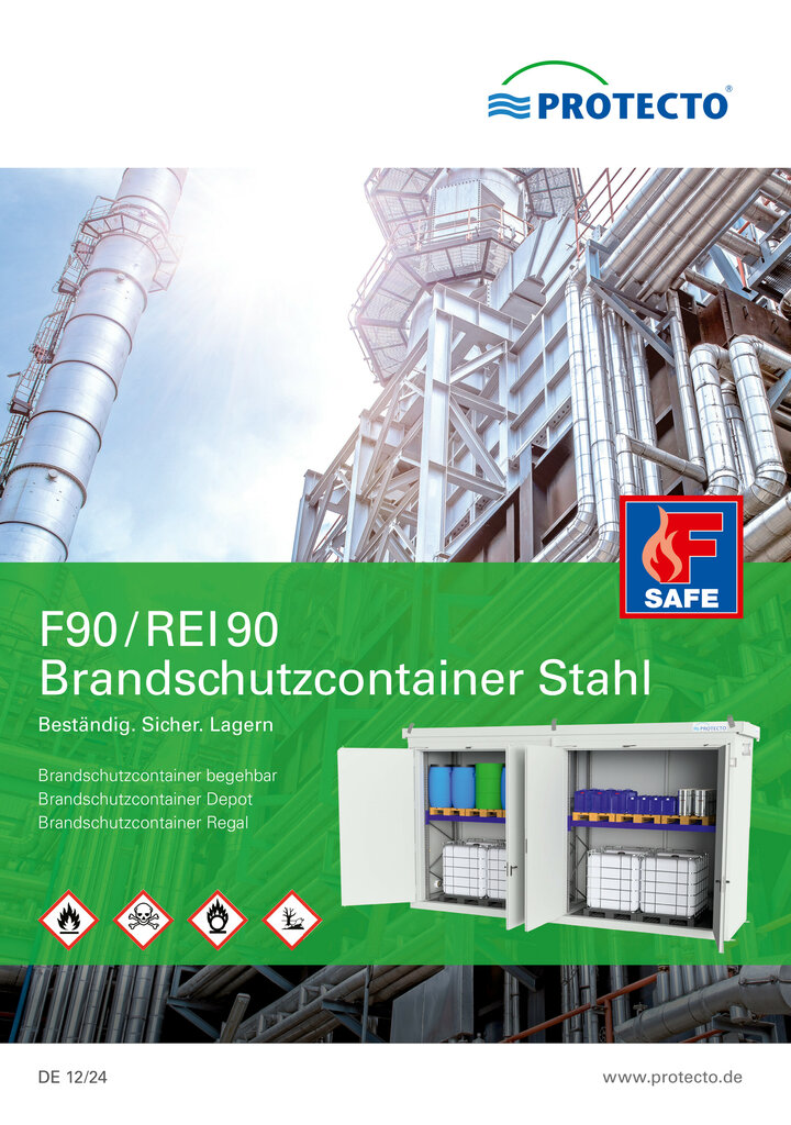 F-SAFE Gefahrstoffcontainer F90 – Stahl