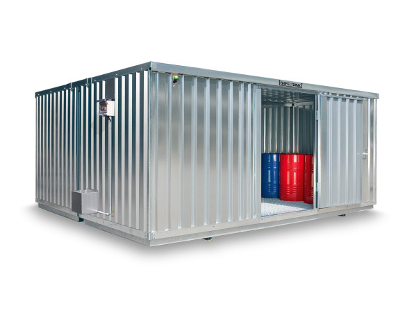 Gefahrstoffcontainer SRC-S 5.2N verzinkt, mit 1-flügeliger Tür