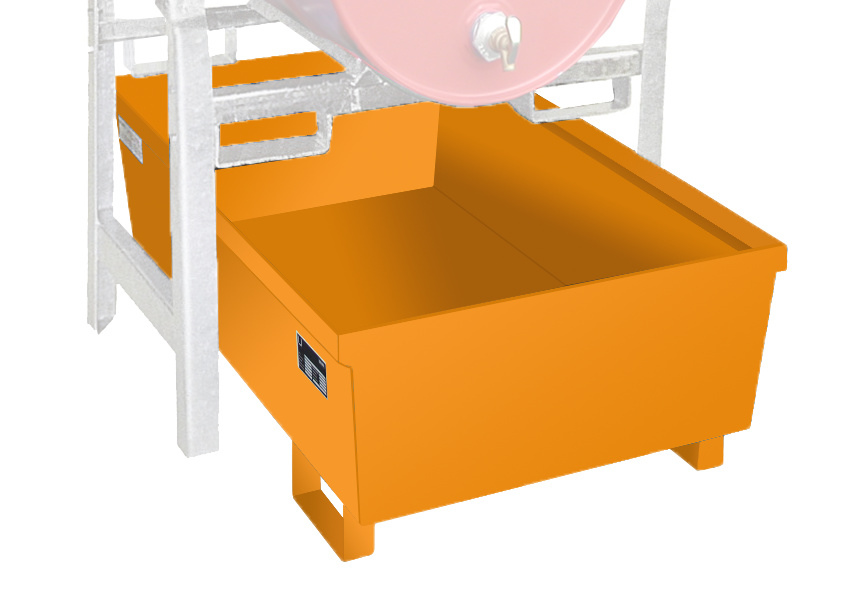 Auffangwanne FRA-1 gelborange für Fassregal FR-1