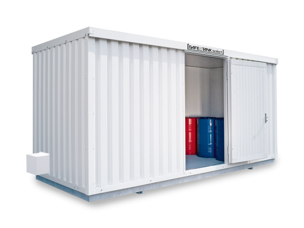 Gefahrstoffcontainer SRC-S 5.1W verzinkt, mit 1-flügeliger Tür