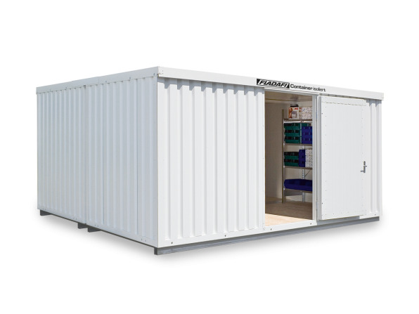 FLADAFI® Materialcontainer MC IC Pro 1540 mit 1-flügeliger Tür, Holzfußboden